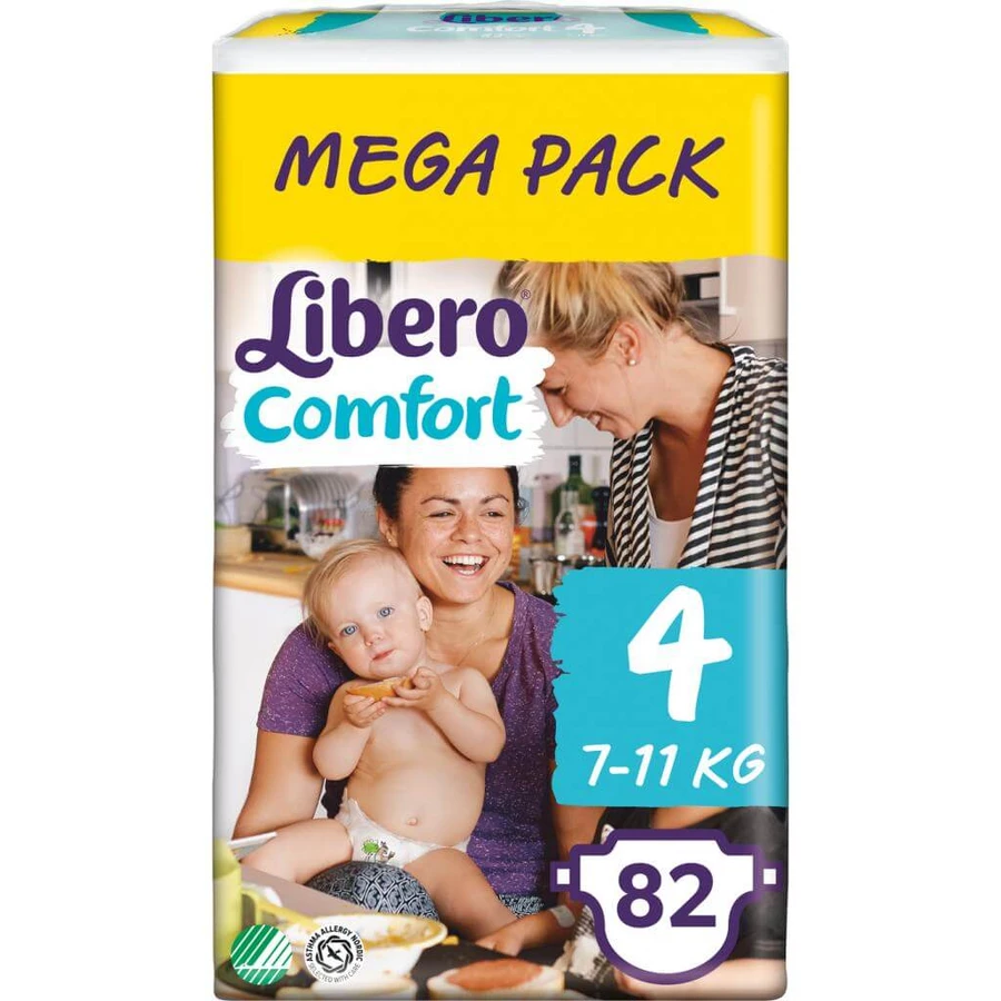 Подгузник Libero Comfort 4, 7-11 кг 84 шт: цены и характеристики