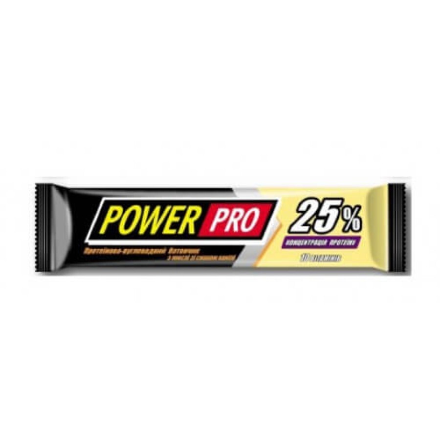 Батончики Power Pro 25% Ваніль 60 г: ціни та характеристики