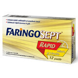 Фарингосепт Рапид с ароматом меда и лимона, 12 таблеток, Терапия