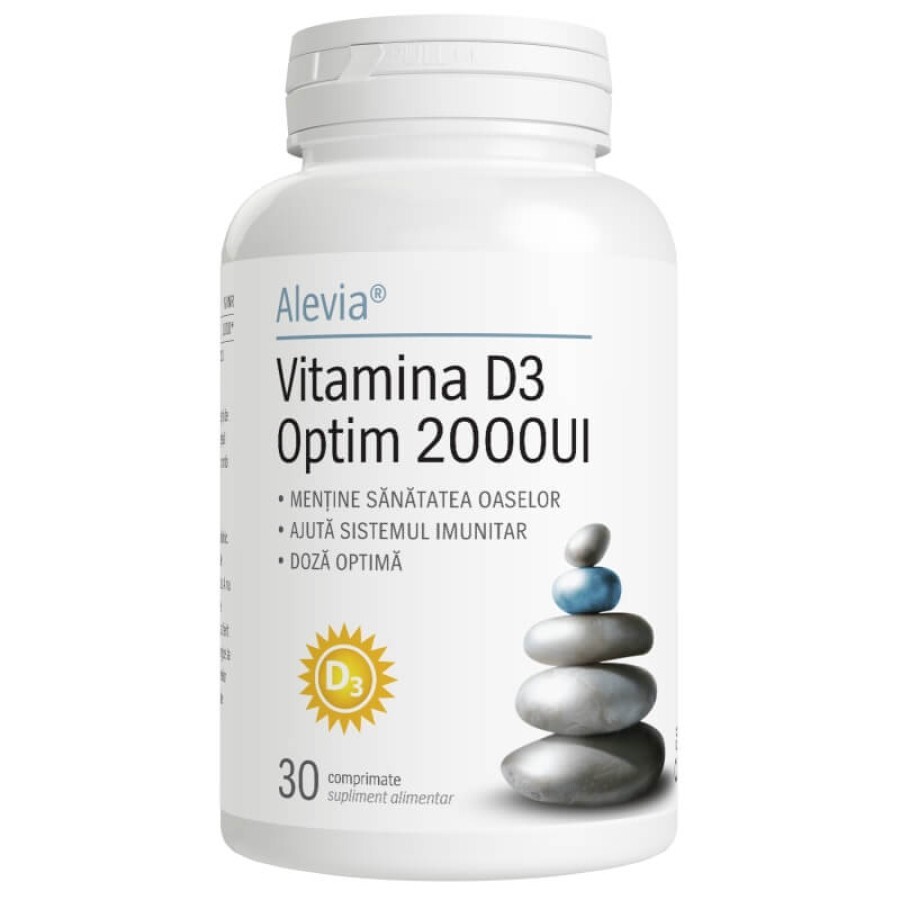 Вітамін D3 Optim 2000UI, 30 таблеток, Alevia: цены и характеристики