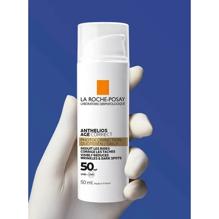 Антивозрастное солнцезащитное средство La Roche-Posay Anthelios Age Correct для чувствительной кожи лица против морщин и пигментации SPF50 50 мл: цены и характеристики
