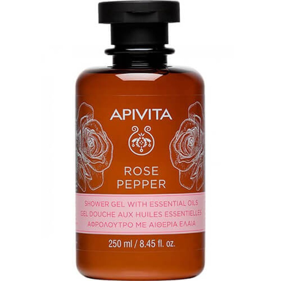 Гель для душа Apivita Rose Pepper с эфирными маслами, 250 мл: цены и характеристики