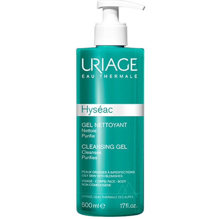 Гель для обличчя Uriage Hyseac очищуючий, 500 мл: ціни та характеристики