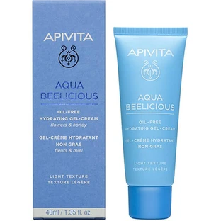 Гель-крем легкої текстури Apivita Aqua Beelicious, нежирний, зволожувальний, 40 мл