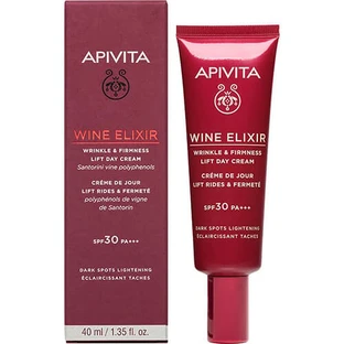 Дневной крем-лифтинг Apivita Wine Elixir SPF 30 для борьбы с морщинами и повышения упругости 40 мл