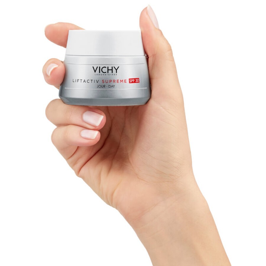 Засіб тривалої дії Vichy Liftactiv Supreme Day Cream SPF30 For All Skin Types корекція зморшок і пружність шкіри антивіковий крем 50 мл: ціни та характеристики