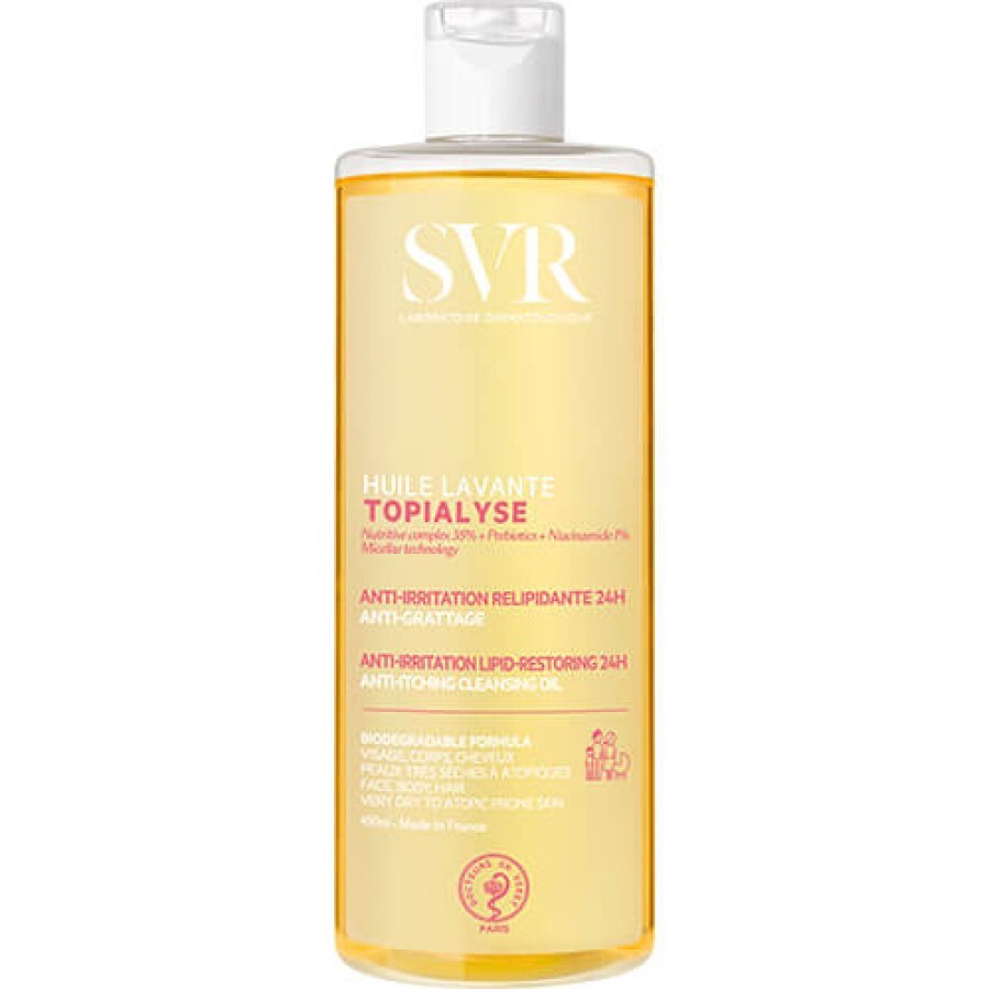 Міцелярна олія SVR Topialyse Очисна для сухої та чутливої шкіри 400 мл: ціни та характеристики