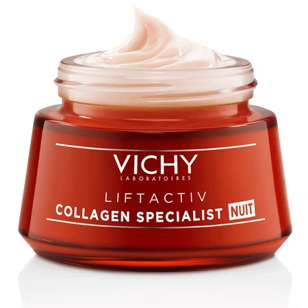 Ночной антивозрастной крем-уход Vichy Liftactiv Collagen Specialist Night Cream с эффектом корекции морщин придания упругости и восстановления сияния 50 мл: цены и характеристики
