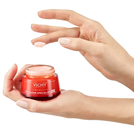 Ночной антивозрастной крем-уход Vichy Liftactiv Collagen Specialist Night Cream с эффектом корекции морщин придания упругости и восстановления сияния 50 мл: цены и характеристики