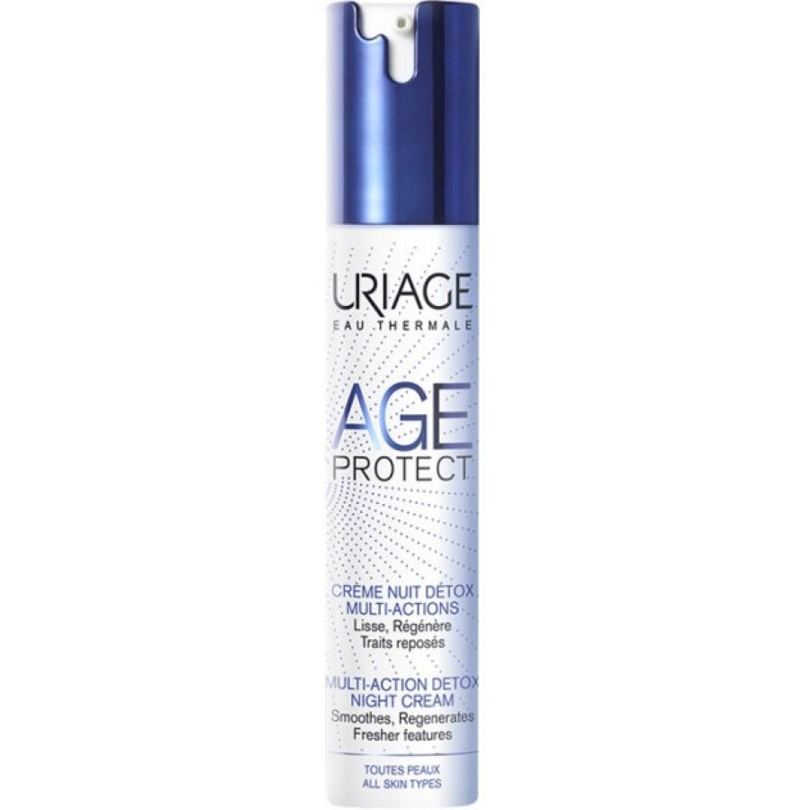 Нічний детокс-крем Uriage Age Protect Multi-Action Detox Night Cream Очищення + Корекція зморшок 40 мл: ціни та характеристики