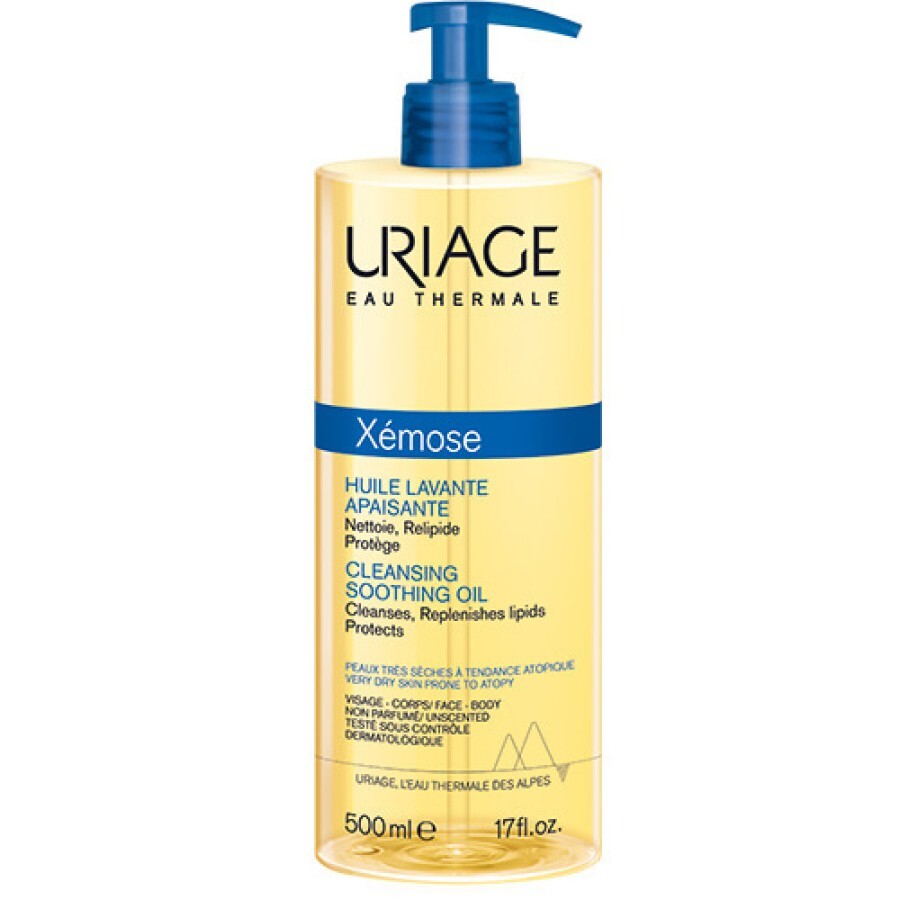 Масло Uriage Xemose для душа и ванны, успокаивающее очищающее, 500 мл: цены и характеристики