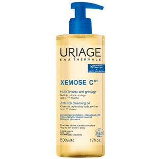 Олія Uriage Xemose С8+ для душу та ванни, заспокійлива очищувальна, 500 мл