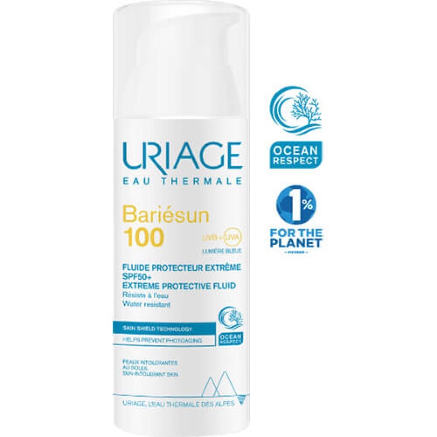 Сонцезахисна емульсія для обличчя Uriage Bariesun 100 Extreme Protective Fluid SPF 50+ 50 мл: ціни та характеристики