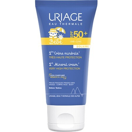 Сонцезахисний крем для обличчя Uriage Bebe SPF50+ 1-й мінеральний 50 мл