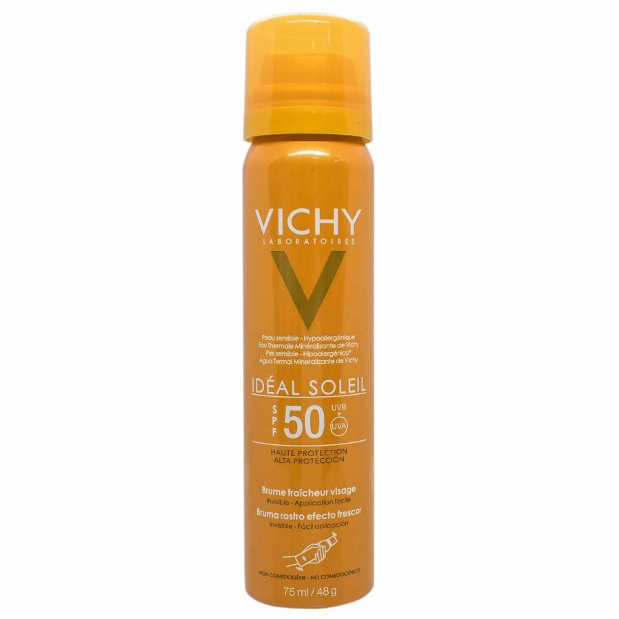 Солнцезащитный спрей Vichy Ideal Soleil Освежающий SPF 50 75 мл: цены и характеристики