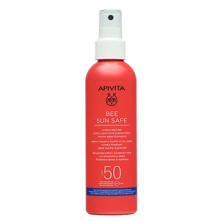 Сонцезахисний спрей для обличчя і тіла Apivita Bee Sun Safe SPF50, 200 мл