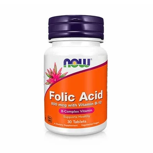 Фолієва кислота 800 мкг Now Foods таблетки №30