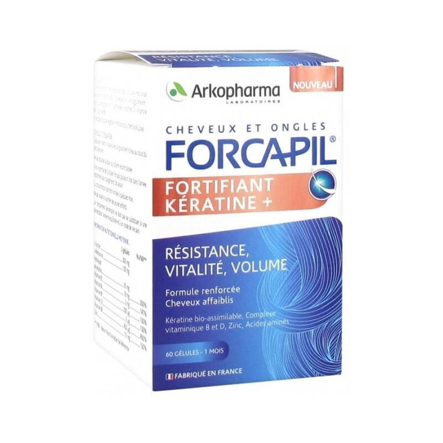 Forcapil Fortifying Keratin+, 60 капсул, Arkopharma.: ціни та характеристики