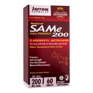 Sam-e Full Potency, 200 мг Jarrow Formulas, 60 таблеток, Secom