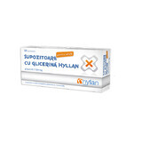 Гліцеринові супозиторії 2500 мг для дорослих, 12 шт., Hyllan