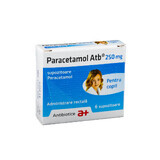 Парацетамол, 250 мг, 6 супозиторіїв, Antibiotice SA