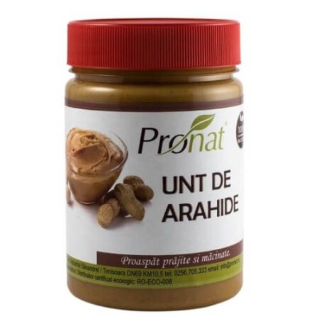 Масло арахісове (Unt de arahide), 300 г, Pronat