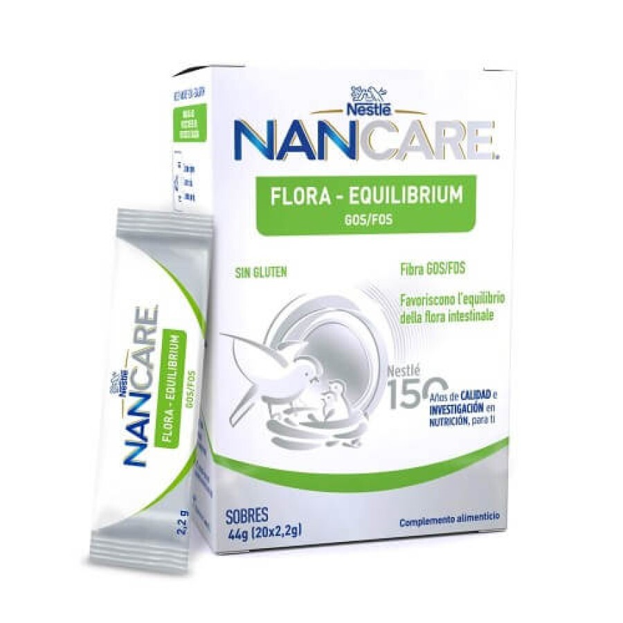 Nestle Nancare Flora Equilibrium харчова добавка від запору 20x2,2 г: ціни та характеристики