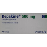 Депакин (Depakine) 500 мг №40 таблеток