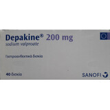 Депакин (Depakine) 200 мг №40 таблеток