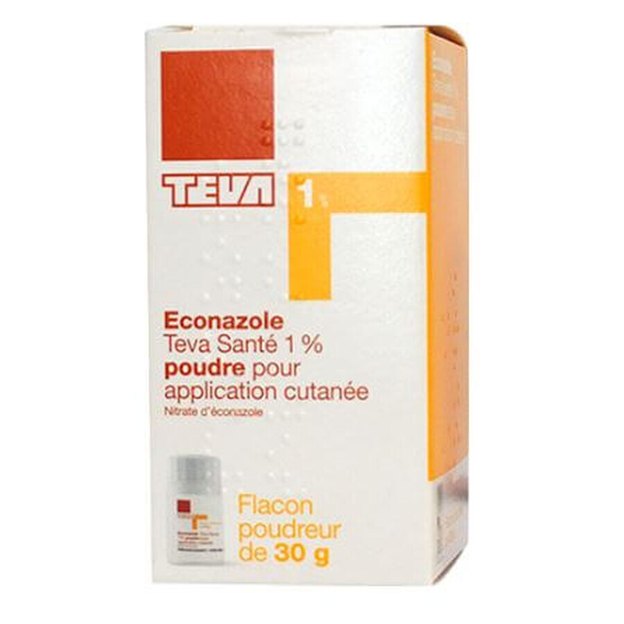 Еконазол Тева (Econazole Teva) 1% порошок, 30 г: ціни та характеристики