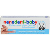 Зубна паста + зубна щітка з силіконовим пальцем Nenedent Baby від 6 міс-2 років, 20 мл, Dentinox Berlin