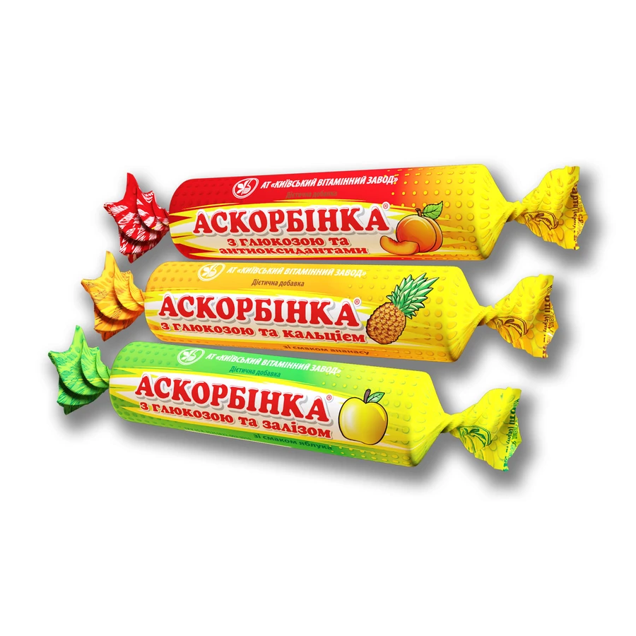 Аскорбинка с глюкозой и железом таблетки со вкусом яблока таблетки №10: цены и характеристики