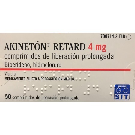 Акинетон Ретард (Akineton retatrd) 4 мг №50 таблеток