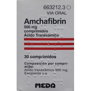 Амхафібрин (Amchafibrin) 500 мг № 30 таблеток
