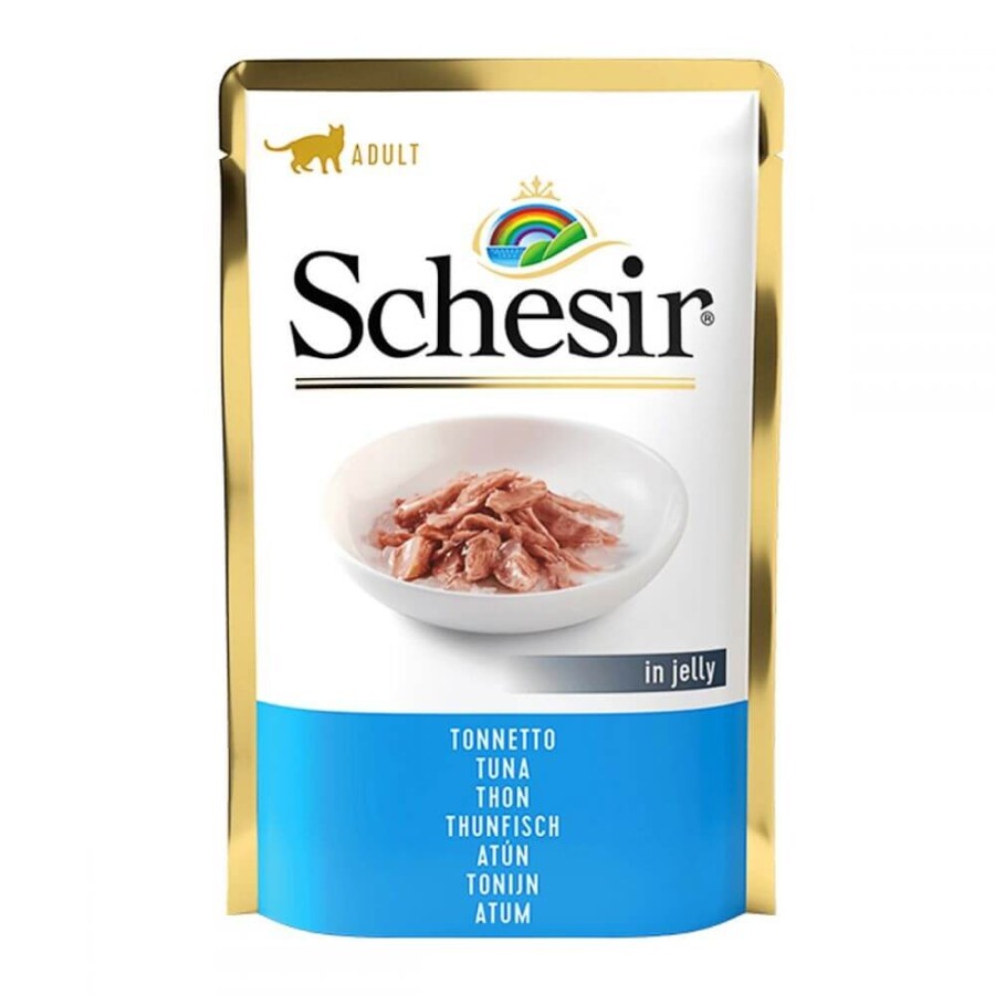 Консерви для кішок Schesir Tuna з тунцем в желе 100 г пауч: ціни та характеристики
