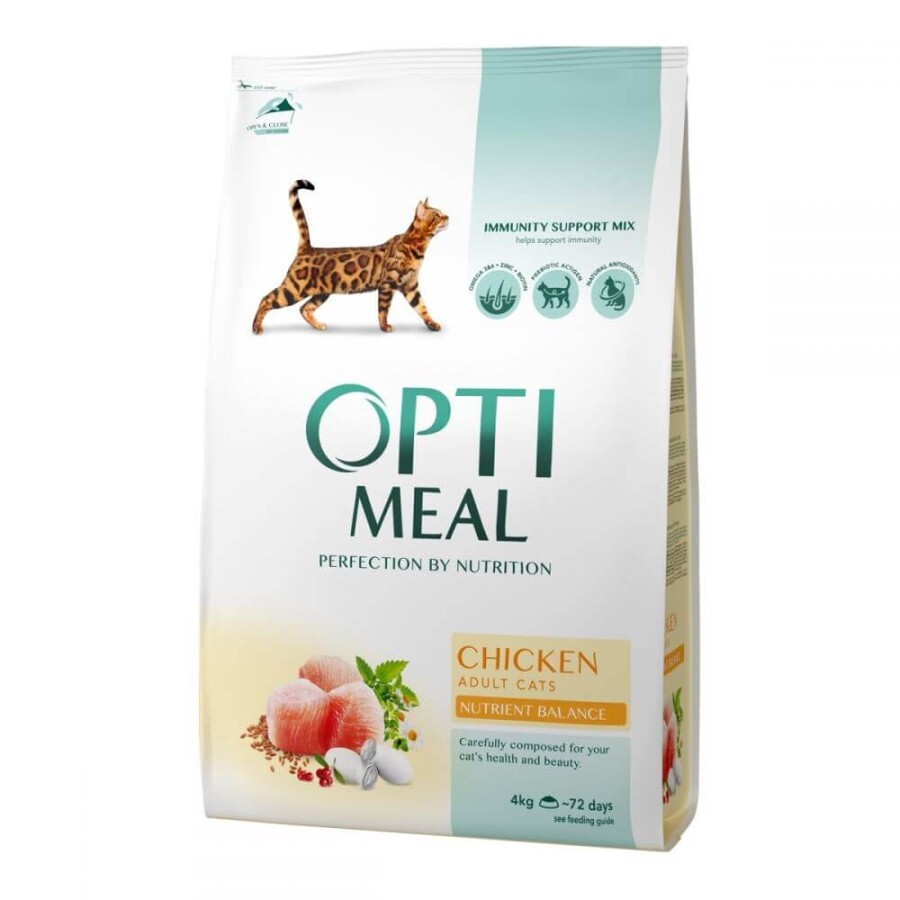 Сухой корм для кошек Optimeal Chicken с курицей 700 г: цены и характеристики