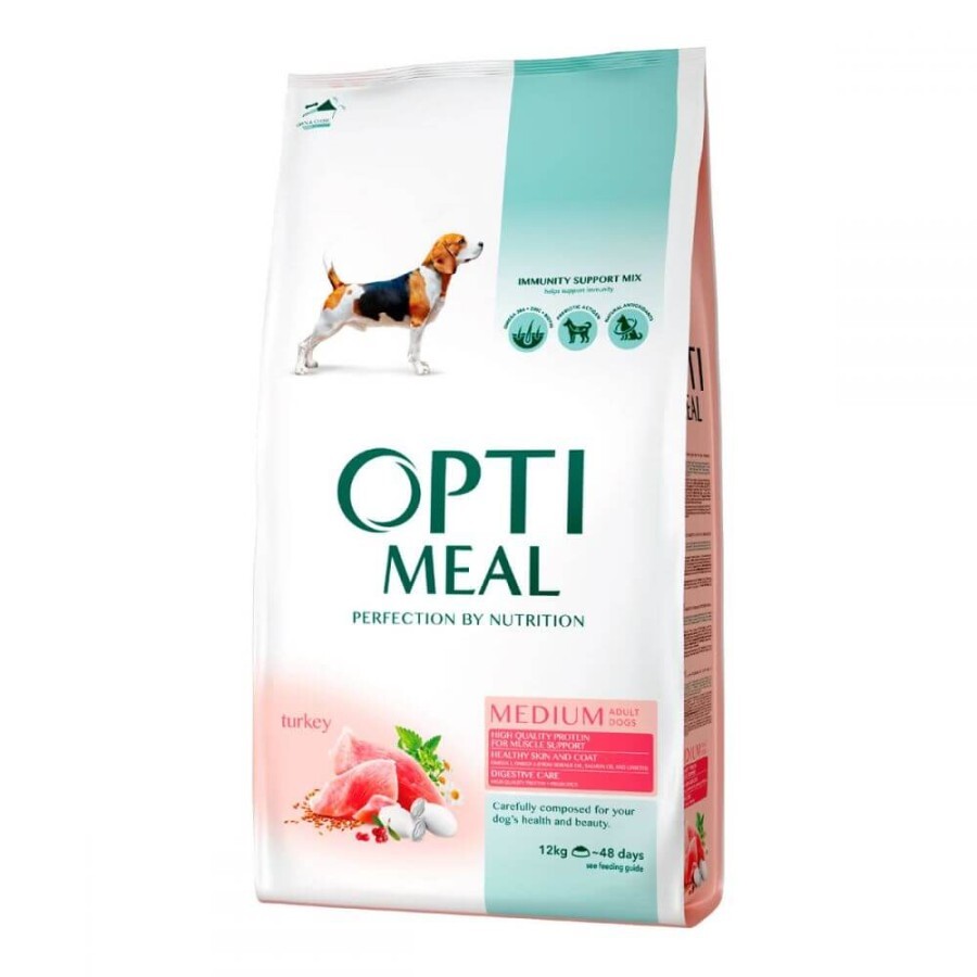 Сухой корм для собак Optimeal Medium Adult Dog для средних пород с индейкой 4 кг: цены и характеристики