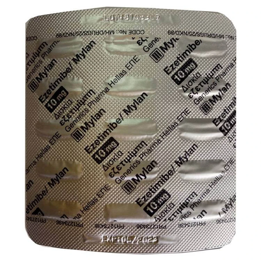 Эзетимиб (Ezetimibe/Mylan) 10 мг № 15 таблеток: цены и характеристики