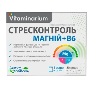 Витаминариум Стрессконтроль Магний + В6 саше 3.5 г №30