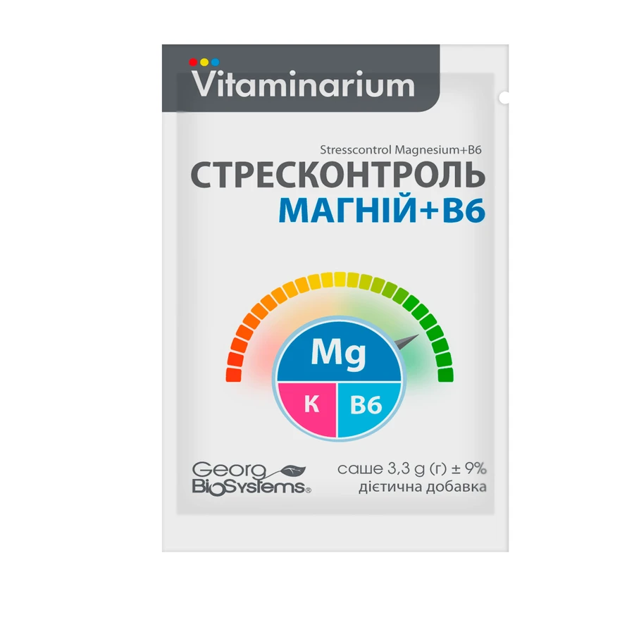 Витаминариум Стрессконтроль Магний + В6 саше 3.5 г №30: цены и характеристики