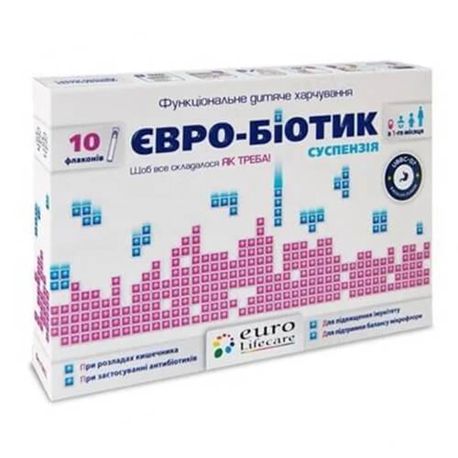 Евро-Биотик суспензия оральная 5 мл №10 флакон: цены и характеристики