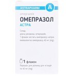 Омепразол Астра порошок для р-ну д/ін. по 40 мг №1 у флак.: ціни та характеристики