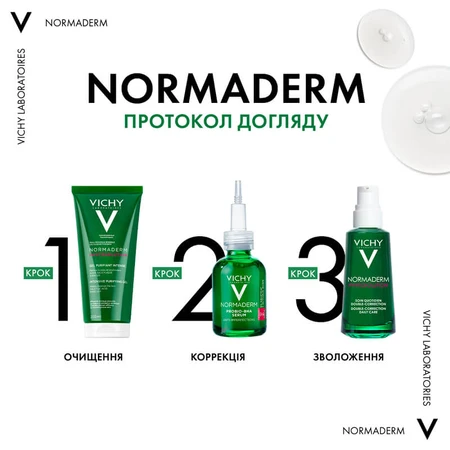 Сыворотка-пилинг Vichy Normaderm Probio-BHA для коррекции недостатков жирной и проблемной кожи лица 30 мл: цены и характеристики
