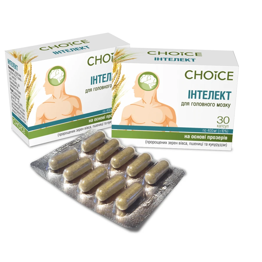 Інтелект Choice Phyto Комплекс для головного мозку 30 капсул: ціни та характеристики
