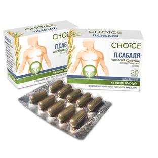 П.Сабаля Choice Phyto Нормализация функции предстательной железы 30 капсул 