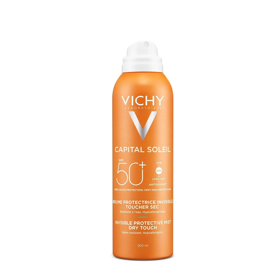Солнцезащитный спрей-вуаль Vichy Capital Soleil SPF50, увлажняющий, водостойкий, 200 мл: цены и характеристики