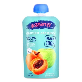 Пюре Карапуз Яблоко-абрикос, 100 г