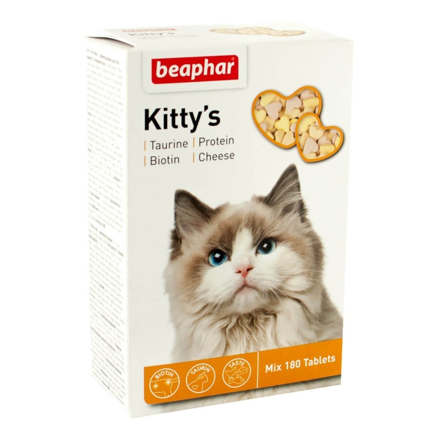 Витамины для кошек Beaphar Kittys Mix 180 шт: цены и характеристики