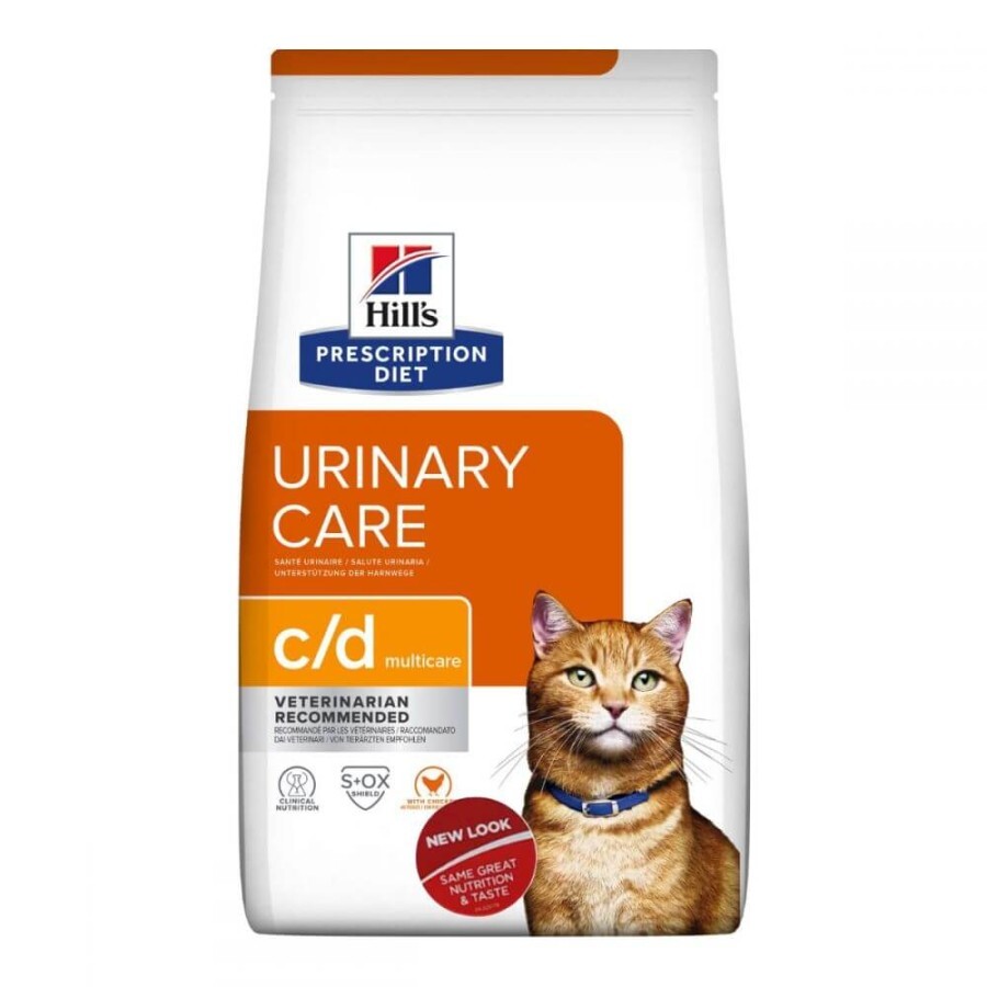 Лікувальний корм Hills Prescription Diet Urinary Care C/D Multicare Chicken для нижніх сечовивідних шляхів у котів 1.5 кг: ціни та характеристики