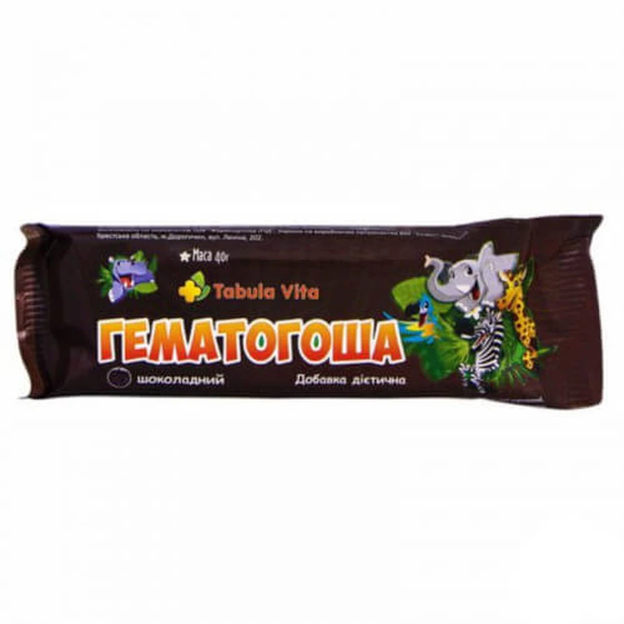 Гематогоша Tabula Vita Шоколадный 40 г: цены и характеристики